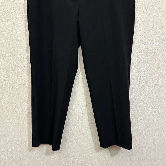 ANTHROPOLOGIE EXQUISE Trouser Pants Black HR Straight Leg Preppy NWT - Picture 5 of 16